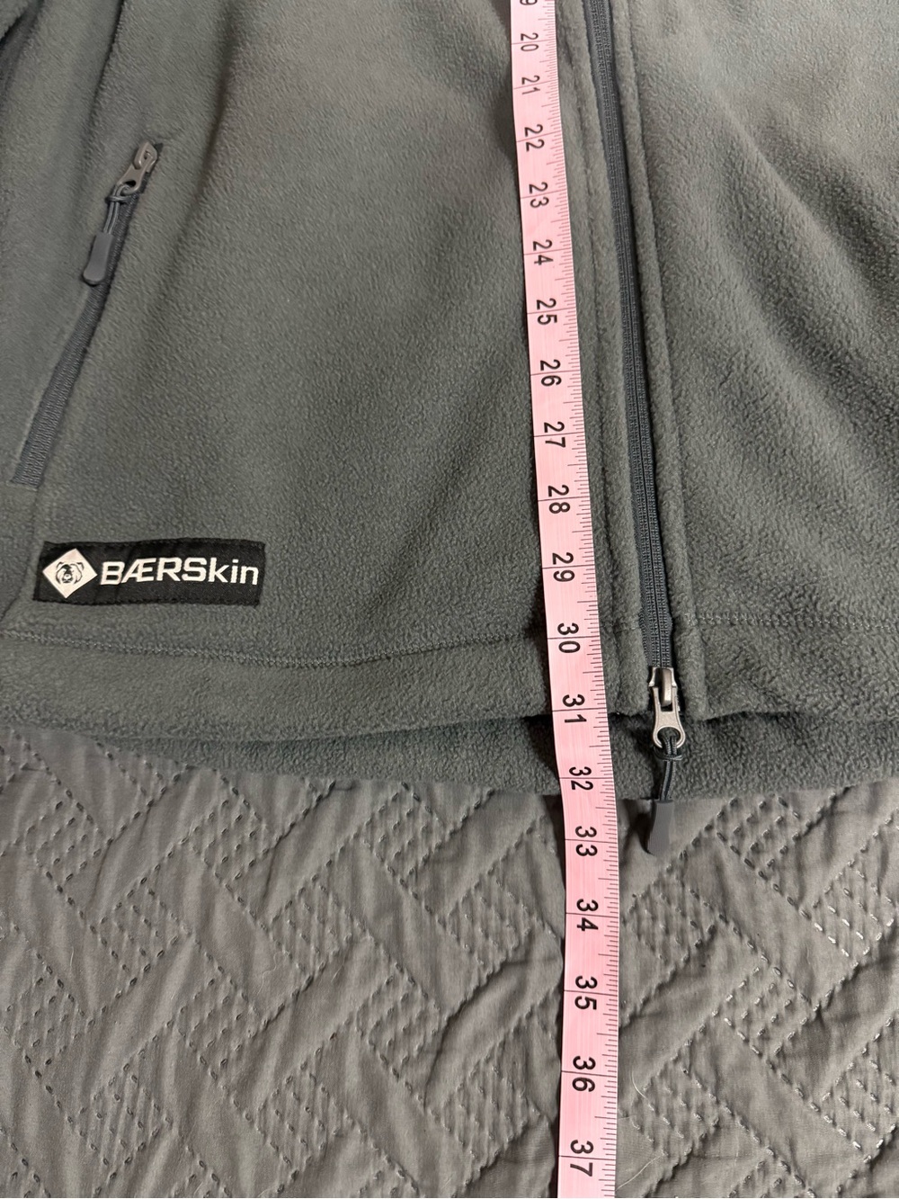 Baerskin Men's Hooded Performance Fleece Jacket in Gray - Picture 6 of 9